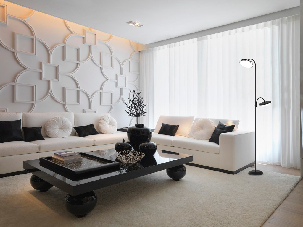 2018 Modern Floor Lamps With Led Reading Light For Living Room