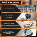 LPG Stainless Steel Pizza Oven Gas BBQ Oven Commercial Pizza Making Machine