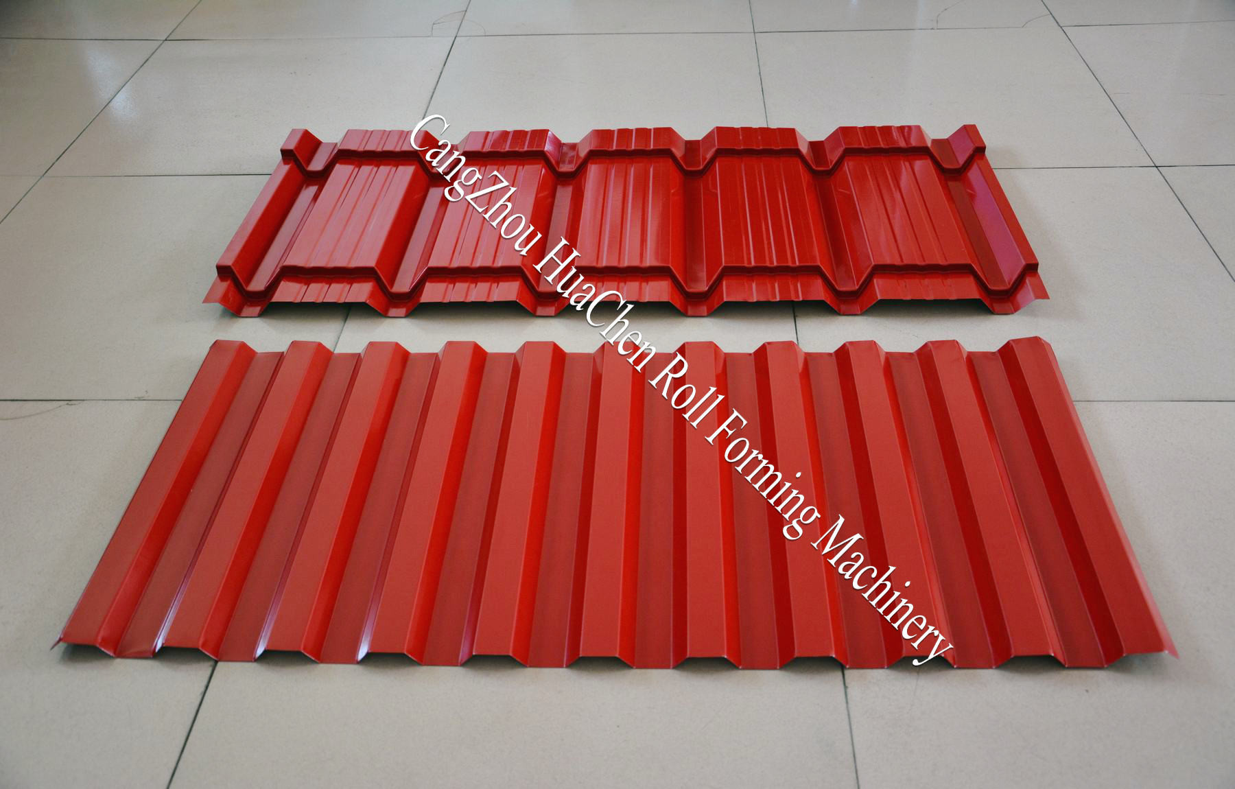 Roof Tile Double Layer Roll Forming Machine Metal Wall , Color Steel Plate