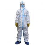Microporous Full Body Protective Suit Medical Disposable Protective Clothing