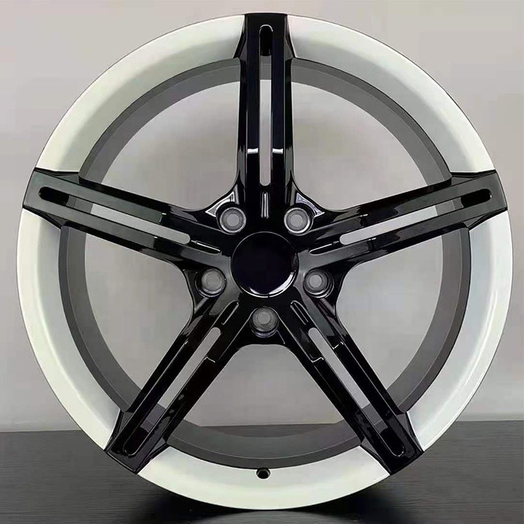 New design high quality 19 to 21 inch customized forged split wheel two color painting fuchs alloy wheels for taycan