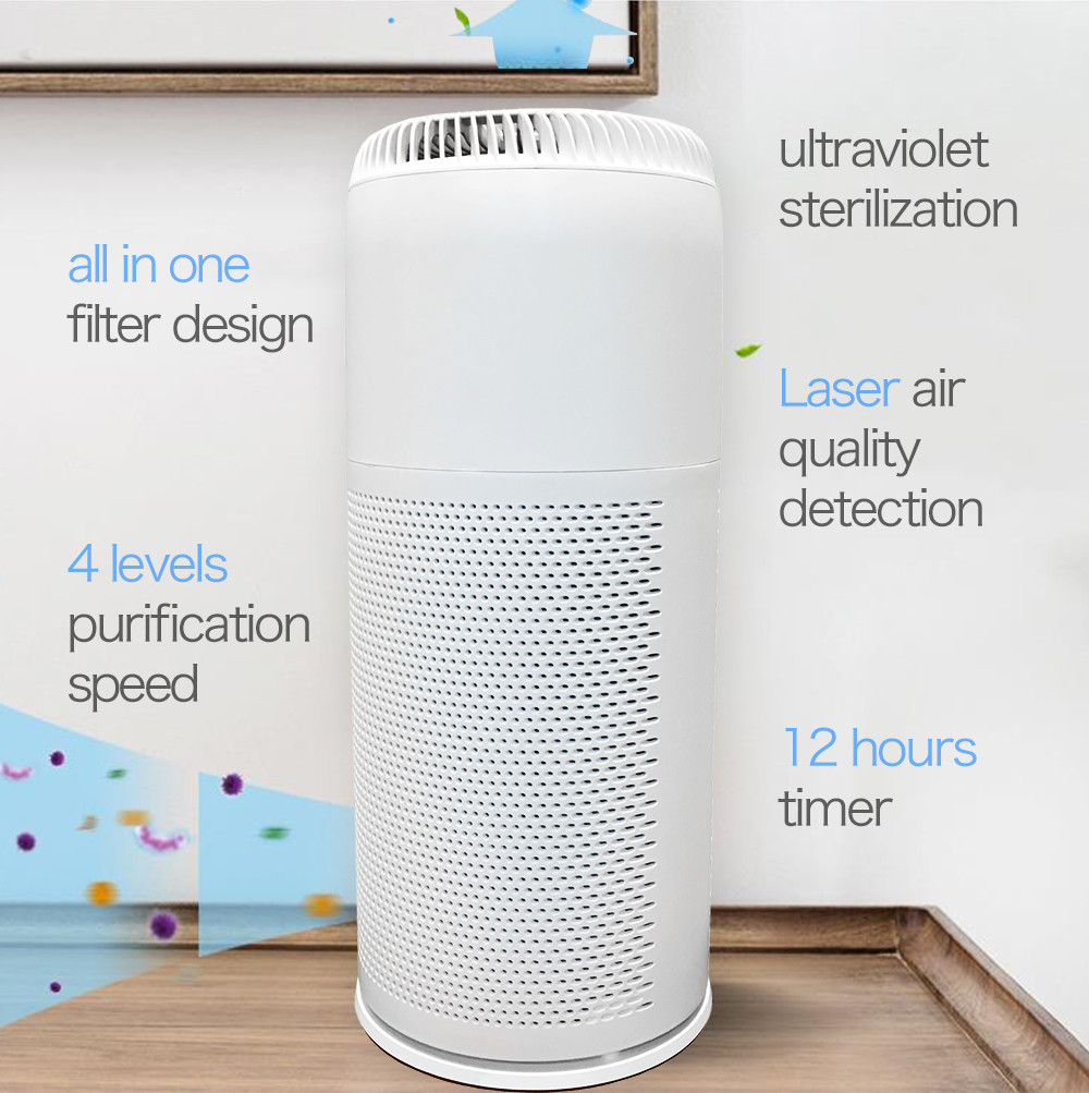 Carbon Filter HEPA 10 35m2 Home Air Purifier 18W UV Light