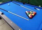 7FT Pool Game Table Dining Table Bench Wood Dinning Billiard Table