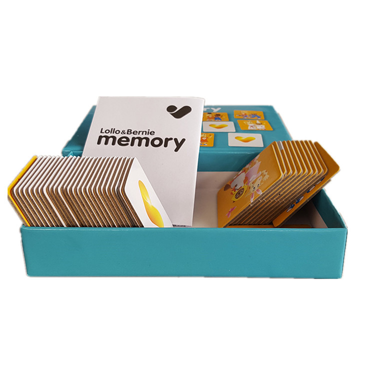 2x3 inch Kids Memory Playing Cards 1.5mm Thick With corrugated Boxes