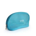 Custom Blue Promotional Transparent Mesh Cosmetic Bags With Logo