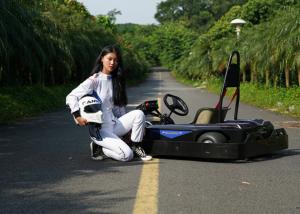 Quality Entertainment Park Electric Mini Go Kart 3000RPM Seat Adjustable wholesale