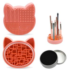 Quality 12*12*5cm Silicone Makeup Brush Cleaner Mat Beauty Cosmetic Personal Care wholesale