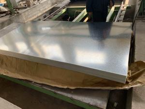 Quality DX53D Z120 Hot Dipped Galvanized Steel Sheet Minimized Spangle wholesale