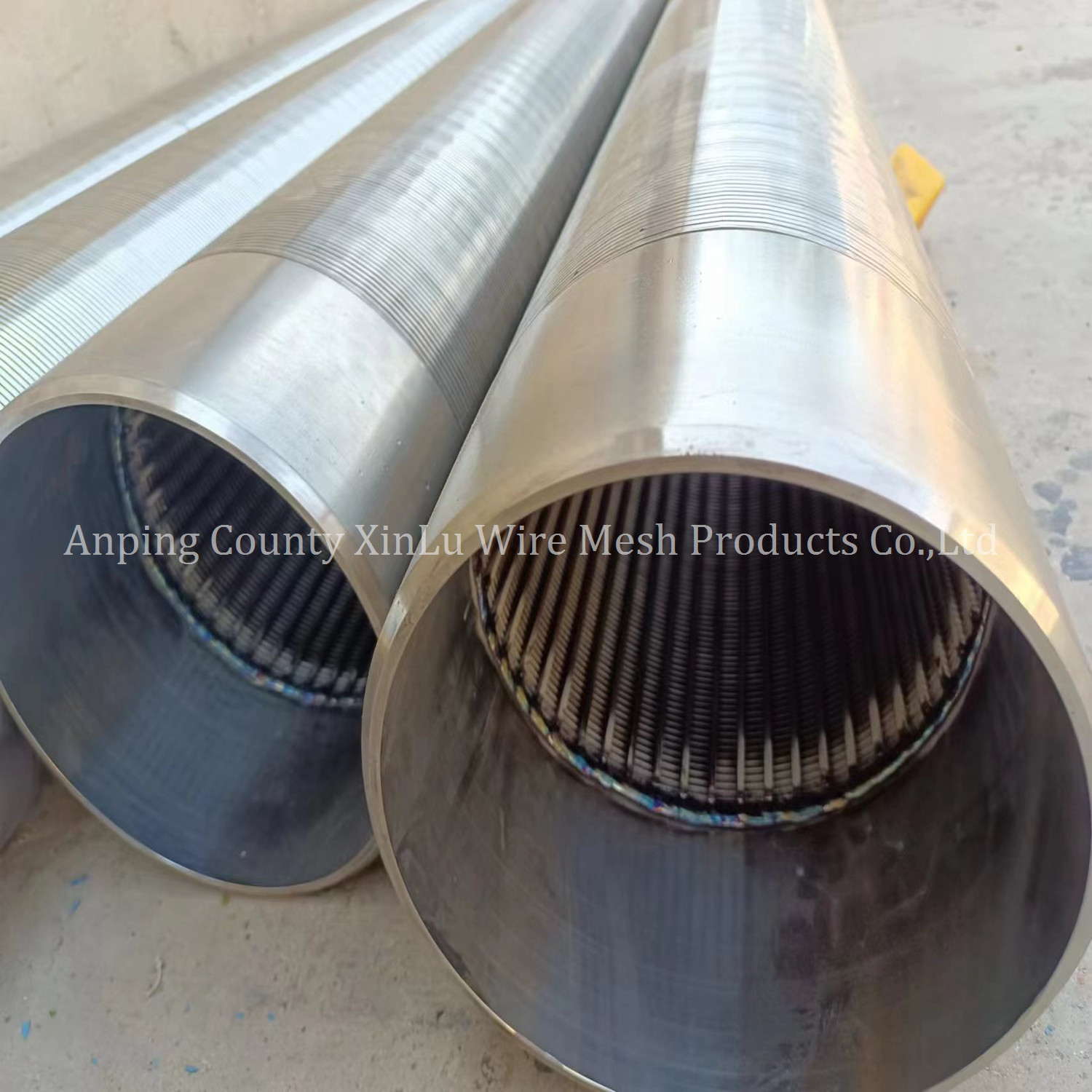 Precision Wedge Wire Continuous Slot Sand Control Screens Welded Baffle Rings Connection