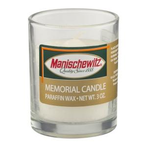 Quality 100% paraffin wax unscented memorial glass candle burns for 26 hours with printed label wholesale