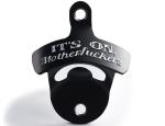 Black Painted Metal 5cm Wall Mounted Bottle Opener Zinc Die Casting Parts