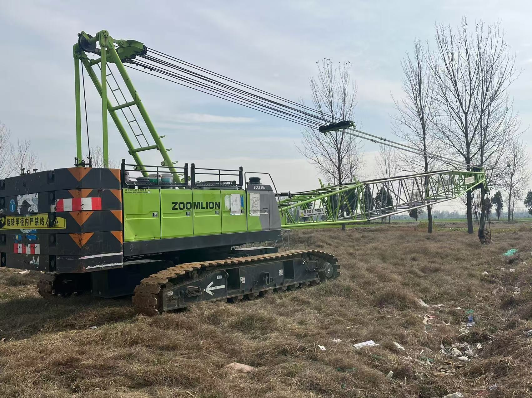 ZOOMLION ZCC850V 85 Ton Crawler Lifting Crane For Construction