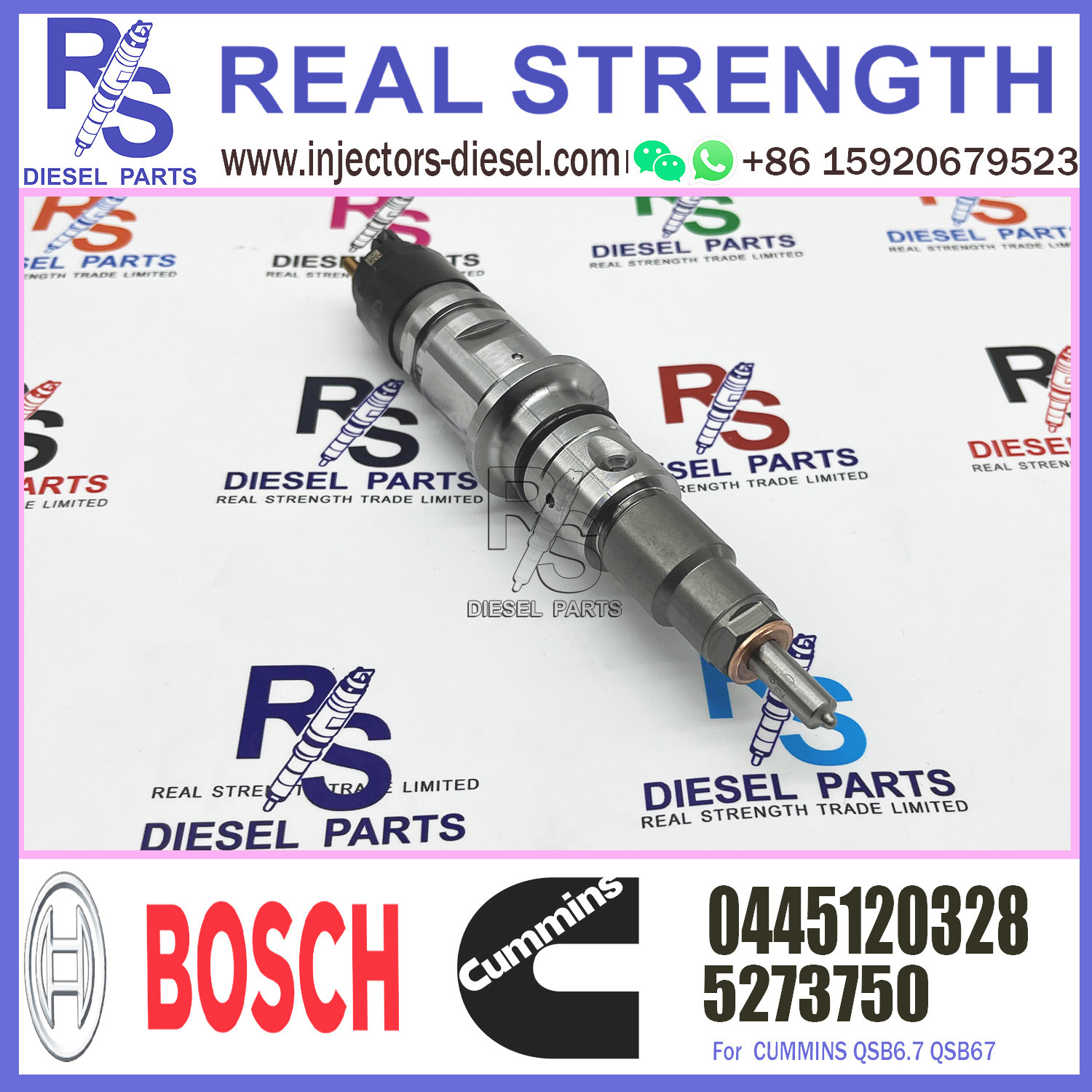 5273750 0445120328 QSB6.7 QSB67 machinery engine parts common rail injectors 5273750 injector nozzles