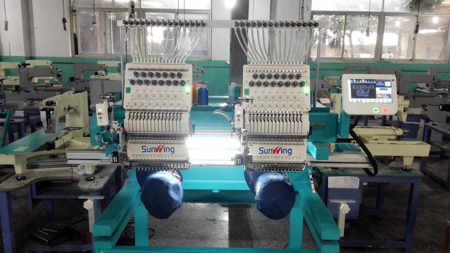 15 Needles Two Head Embroidery Machine With Table Small And Exquisite