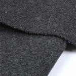 16W Cotton Corduroy Casual Wear Fabric 215gsm Double Sided Grey Fleece Material