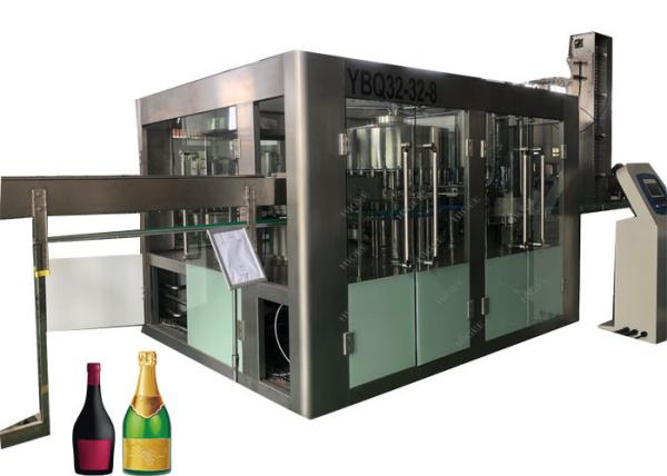 PLC Control Carbonated Soft Drink Filling Machine / Pure Water Filling And