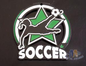 Quality Die Casting Zinc Alloy Soft Enamel Metal Soccer Glow In The Dark Medals For Any Events wholesale
