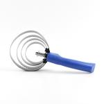 Stainless Steel Spiral Curry Comb 4 Loops Optional Color For Massage Horses