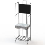 2 Wire Shelves Newspaper Display Stand KD Construction