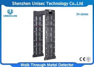 Quality Police Equipment Black 24 Zones Portable Metal Detector With 7 Inch Touch Screen wholesale