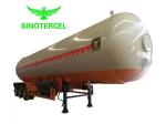 Mn Steel Gas Tank Semi Trailer Fuel Tank 55000Liters Propane Semi Trailer