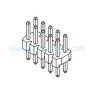 Buy cheap 2.0mm dual row pin header 180 DIP header male connector from wholesalers