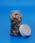 PET Plastic 250ml Plastic Jars , Special Shape Kitchen Storage Canisters