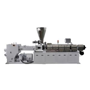 Quality Plastic Recycling Extruder Machine / Twin Screw PVC Extruder Machine output 700kg/H PS107/28 wholesale