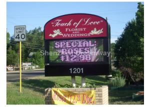 Quality Waterproof Epistar MBI5024 10mm Outdoor LED Signs For Business , CE ROHS wholesale