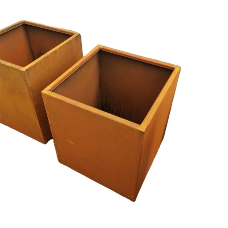 Vertical type plant metal flower pots for outdoors garden