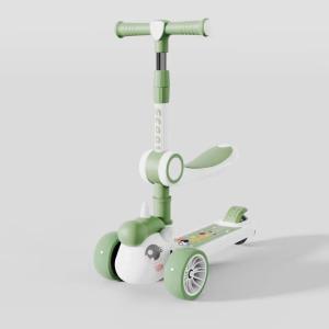 Quality Kids Kick Scooter LED Lighted Wheels And 3 Adjustable Height Handlebars 3 Wheel Bike For Boys And Girls wholesale