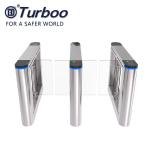 Biometric Fingerprint Scanner Swing Barrier Gate 10mm Acrylic