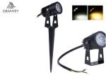 3W High Brightness Solar LED Garden Lights Black Aluminum IP65 Outdoor Flat