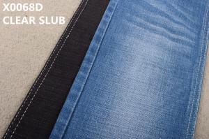 Quality 60 Cotton 38 Polyester 2 Spandex 420gsm Crosshatch Slub Heavyweight Denim Fabric For Winter Man Jeans wholesale