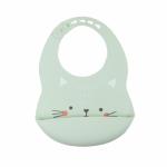 Printing Animal Pattern Silicone Baby Bib Waterproof Antibacterial