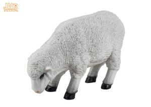 Quality Indoor White Polyresin Dolly Sheep Statue Animal Figurines Floor Sculpture Decor wholesale