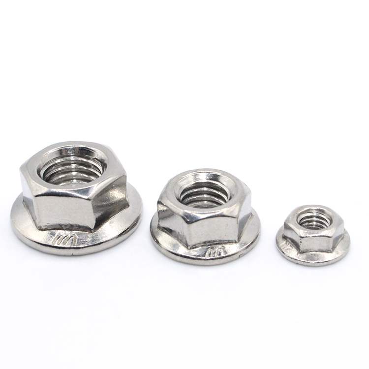 Directly Selling Metric Hex Flange Nut M12 M6 M8 M10 with ISO 9001 2015 Certificate