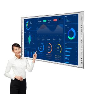 Quality School 82&quot; Aluminium Alloy Frame Smart Interactive Whiteboard Finger Writing wholesale