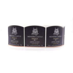 Quality Private Self Adhesive Wine Sticker Labels Custom For Bottles ISO 9001 wholesale