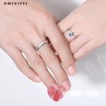 4.13mm 1.68g Sterling Silver Jewelry Rings S990 Fiancée Silver Zircon Classic