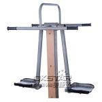 outdoor exercise equipment park wood double pendulum