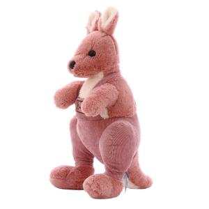 Quality Rabbit Hair Kangaroo Stuffed Plush Toys Girl Birthday Gift Baby Sleeping Pillow wholesale