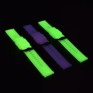 Quality Luminous Quick Release 20mm Silicone Rubber Watch Strap Bands Flexible wholesale