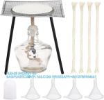 Glass Alcohol Lamp Set Lab Alcohol Burner Lamp 150ml Glass Alcohol Lamp And
