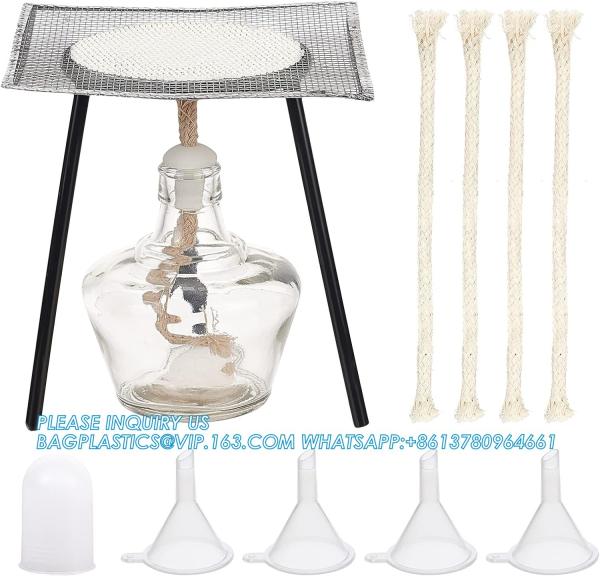 Glass Alcohol Lamp Set Lab Alcohol Burner Lamp 150ml Glass Alcohol Lamp And