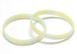 Quality Young Style Embossed Silicone Bracelets Advertising With Personalized Logo wholesale
