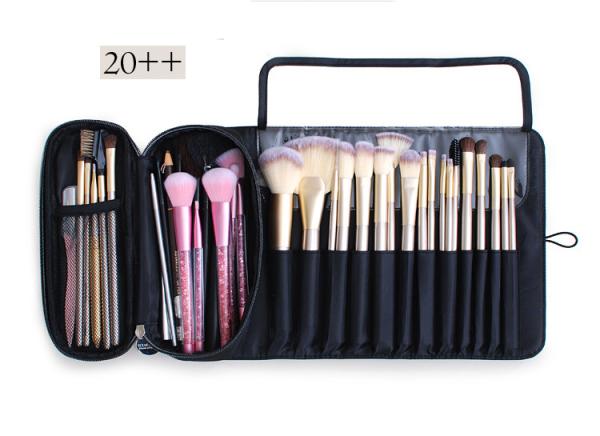 Portable makeup brush storage bag professional brush nail tool waterproof cloth