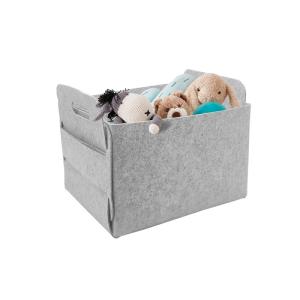 Quality Polyester Collapsible Felt Storage Basket 13.8&quot;X10.2&quot;X8.6&quot; wholesale