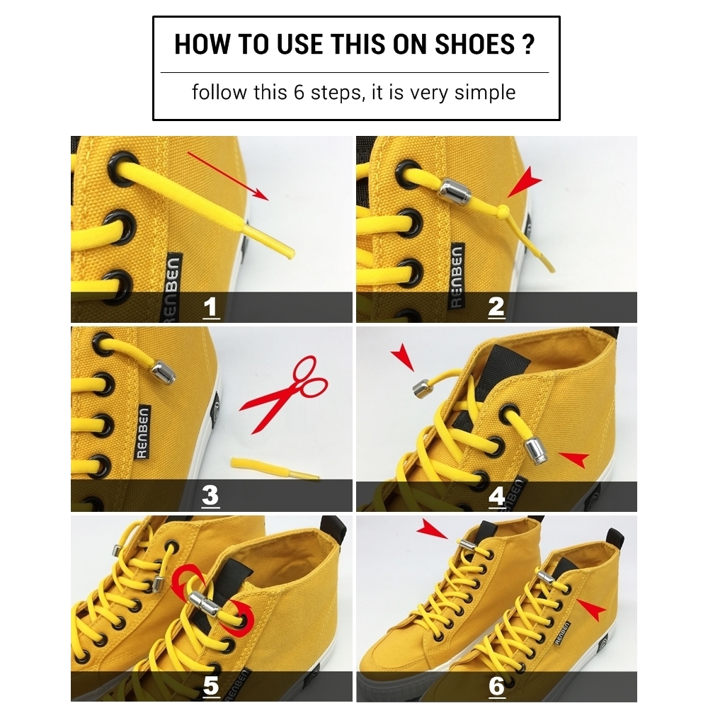 Hot Sale Colorful Athletic Shoe Laces Elastic Flat Shoelaces Lazy Canvas Shoelaces
