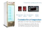 Vertical Upright Display Showcase Freezer For Ice-Cream & Frozen Products